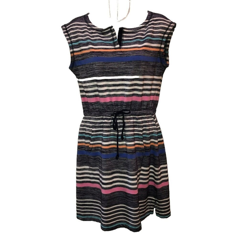 T By Talbots Small Multicolor Stripe Shift Dress … - image 2